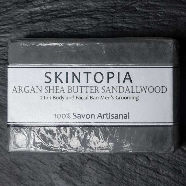 Skintopia Argan Shea Butter Sandalwood Soap for Men